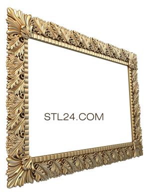 Зеркала и рамы (Пальмовые листья, RM_0636) 3D модель для ЧПУ станка