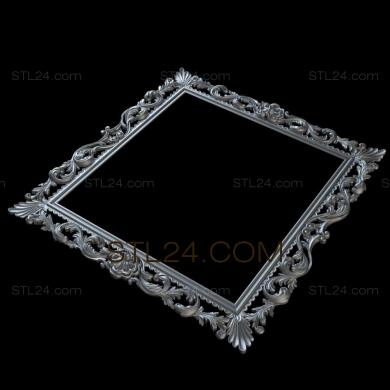 Зеркала и рамы (Вьющиеся листья, RM_0647) 3D модель для ЧПУ станка