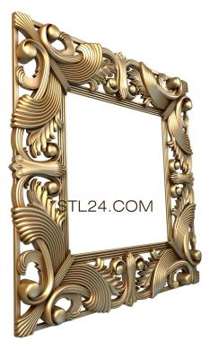 Зеркала и рамы (Вихри и кольца, RM_0713) 3D модель для ЧПУ станка