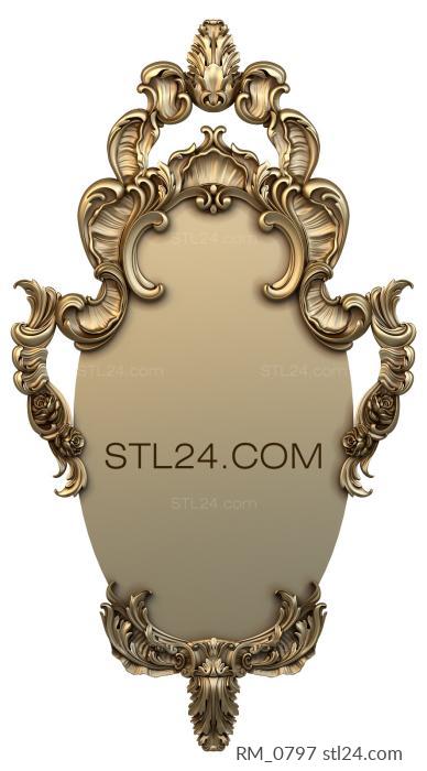 Зеркала и рамы (RM_0797) 3D модель для ЧПУ станка