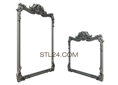 Зеркала и рамы (RM_0829) 3D модель для ЧПУ станка