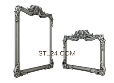 Зеркала и рамы (RM_0829) 3D модель для ЧПУ станка