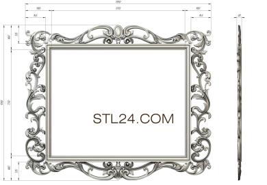 Mirrors and frames (RM_0835) 3D models for cnc