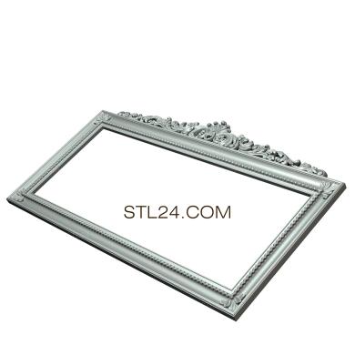Зеркала и рамы (Верхняя гравировка, RM_0838) 3D модель для ЧПУ станка
