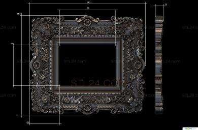 Зеркала и рамы (RM_0880) 3D модель для ЧПУ станка