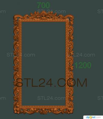Зеркала и рамы (RM_0960) 3D модель для ЧПУ станка
