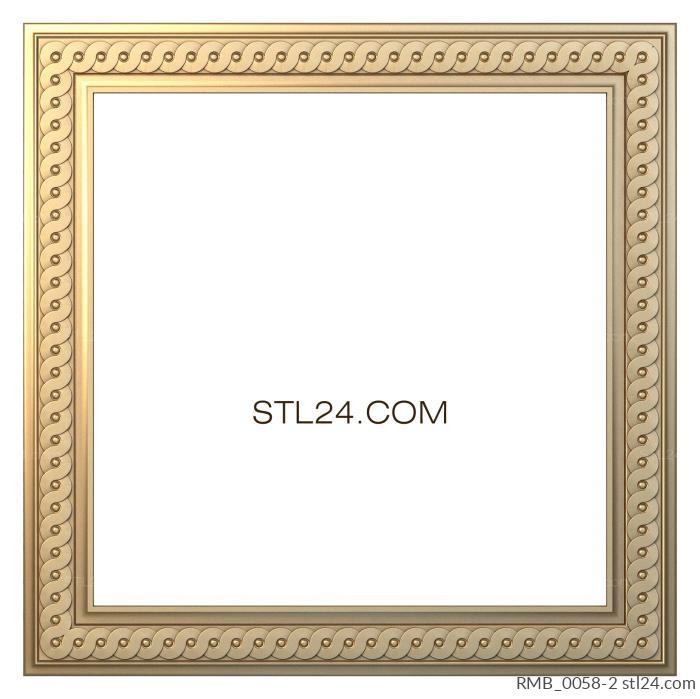Baguette frame (RMB_0058-2) 3D models for cnc