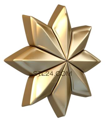 Rozette (Eight-pointed star, RZ_0531) 3D models for cnc