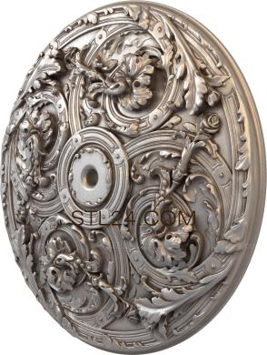 Rozette (Flower swirl, RZ_0608-9) 3D models for cnc