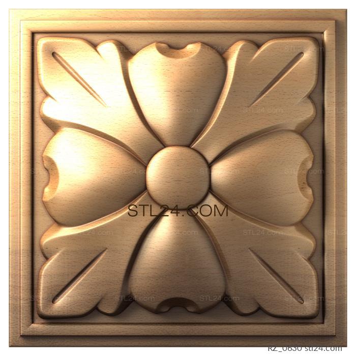Rozette (#ИМЯ?, RZ_0630) 3D models for cnc