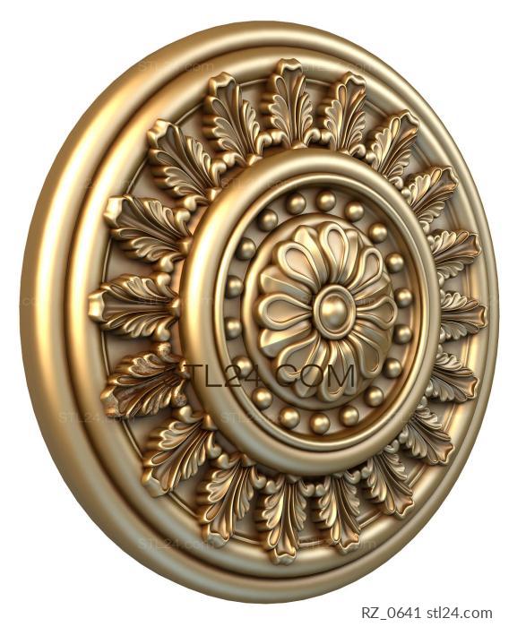 Rozette (Cascade, RZ_0641) 3D models for cnc