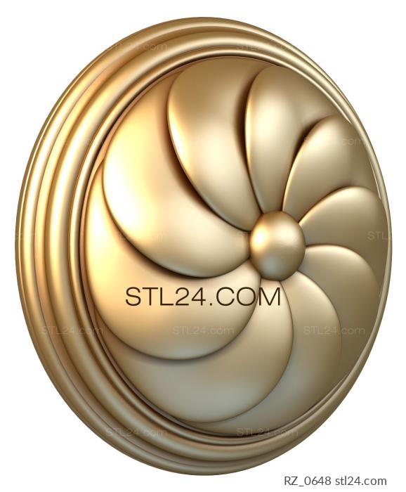 Rozette (Blades, RZ_0648) 3D models for cnc