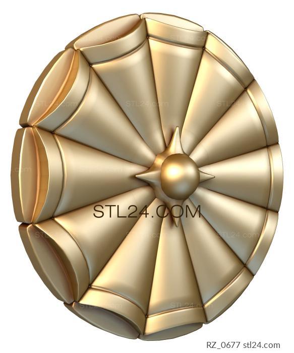 Rozette (Candy comet, RZ_0677) 3D models for cnc