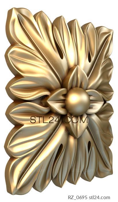 Rozette (Physalis, RZ_0695) 3D models for cnc