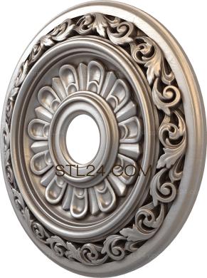 Rozette (Theatrical monograms, RZ_0729-9) 3D models for cnc