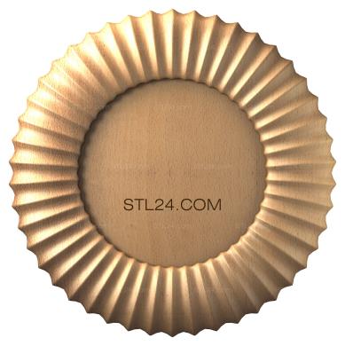Розетки (Сдобное печенье, RZ_0741) 3D модель для ЧПУ станка