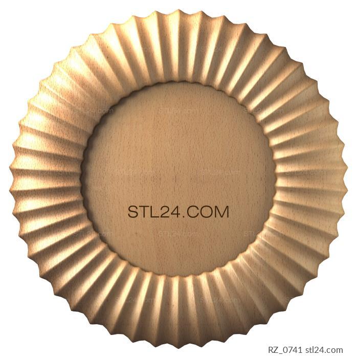 Rozette (Pastry, RZ_0741) 3D models for cnc