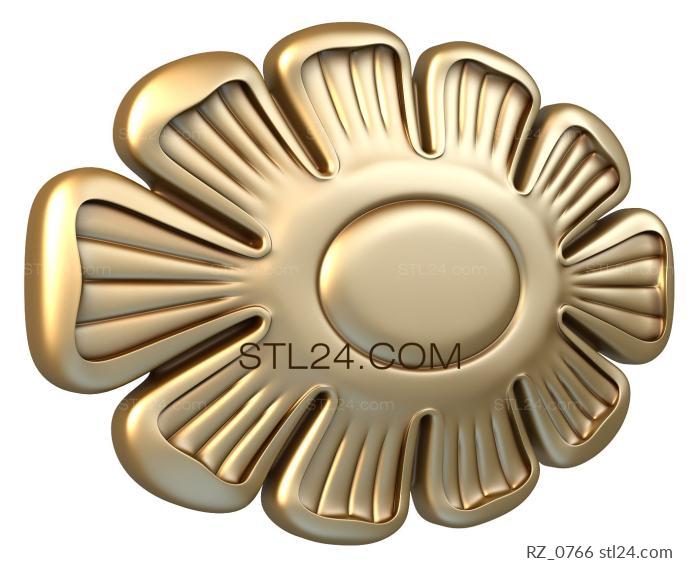 Rozette (Turtle, RZ_0766) 3D models for cnc