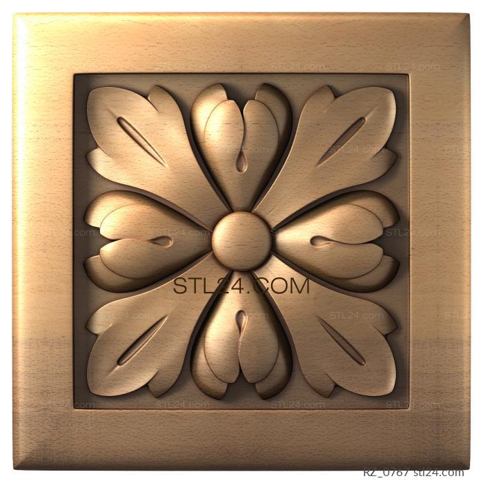 Rozette (Snowdrops, RZ_0767) 3D models for cnc