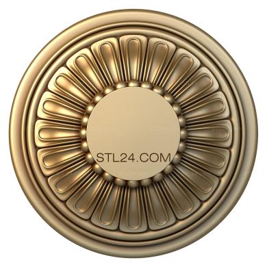 Розетки (Ромашковый браслет, RZ_0779) 3D модель для ЧПУ станка
