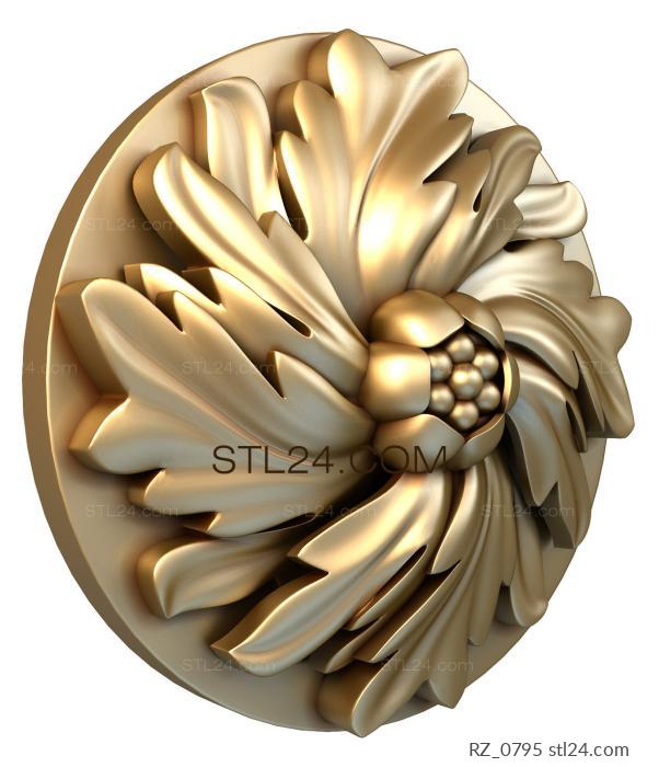Rozette (Cool breeze, RZ_0795) 3D models for cnc