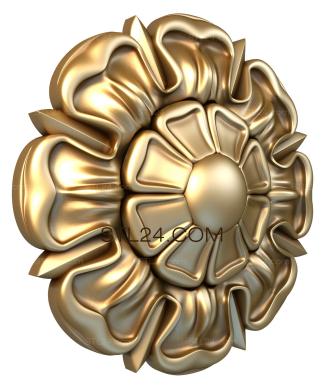 Rozette (Passionflower, RZ_0801) 3D models for cnc