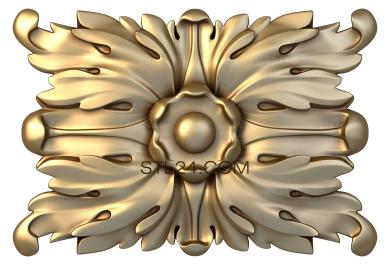 Rozette (Autumn wind, RZ_0831) 3D models for cnc