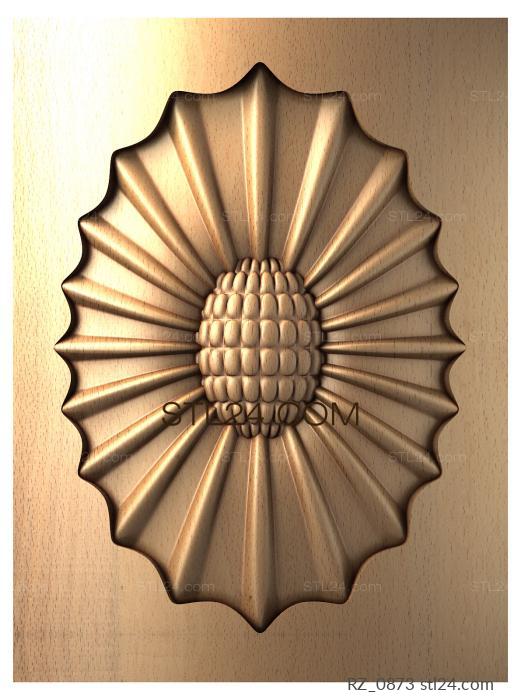 Rozette (Amarilis, RZ_0873) 3D models for cnc