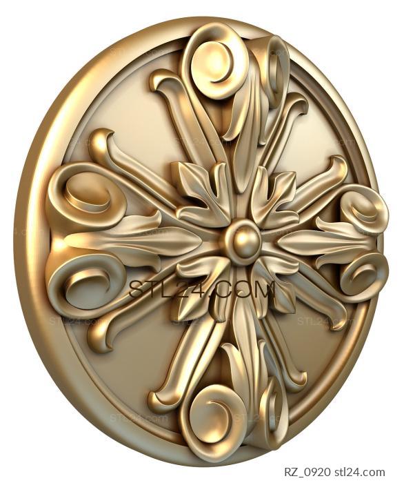 Rozette (Astrantia, RZ_0920) 3D models for cnc