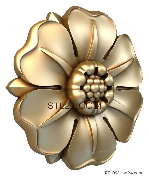 Rozette (Oxypetalum, RZ_0931) 3D models for cnc