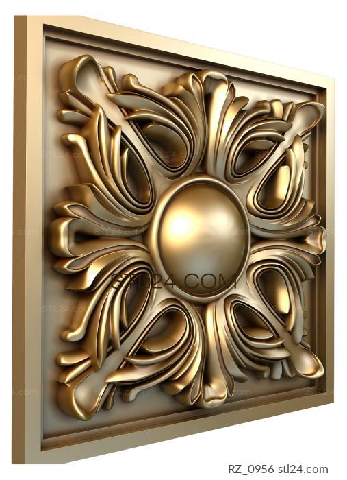 Rozette (Eringium, RZ_0956) 3D models for cnc