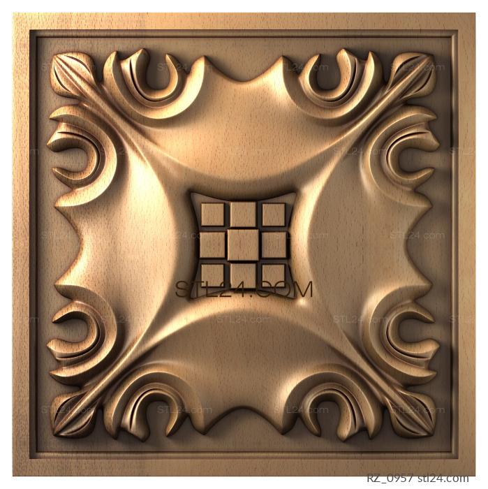 Rozette (Chamelacium, RZ_0957) 3D models for cnc