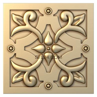 Rozette (Fireplace tile, RZ_0969) 3D models for cnc