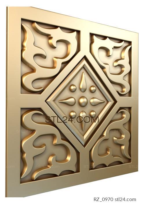 Rozette (Haze, RZ_0970) 3D models for cnc