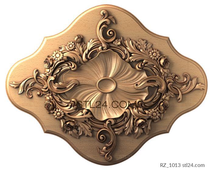Rozette (Garden cycle, RZ_1013) 3D models for cnc