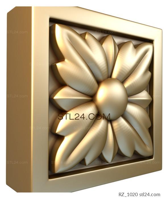 Rozette (Echinodorus, RZ_1020) 3D models for cnc