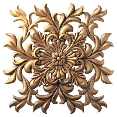Rozette (Carved branches, RZ_1027) 3D models for cnc
