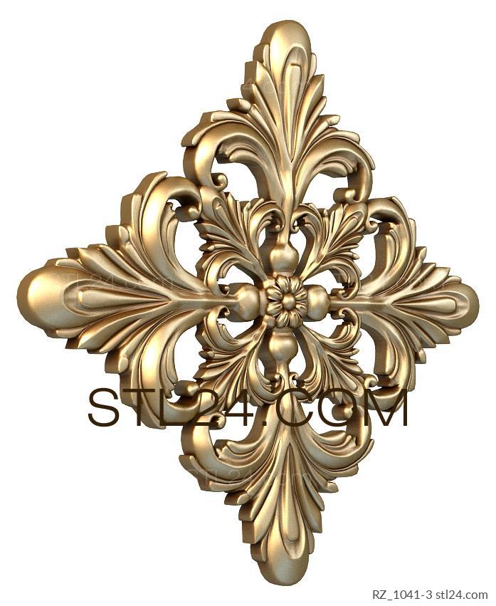 Rozette (Hygrophila average, RZ_1041-3) 3D models for cnc