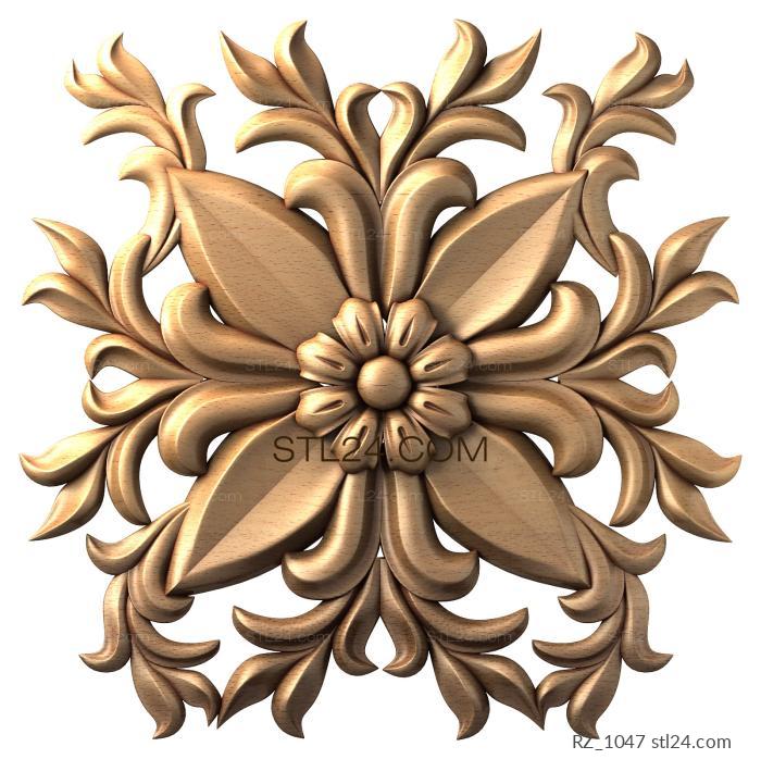 Rozette (Krasula, RZ_1047) 3D models for cnc