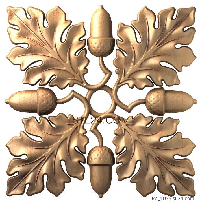 Rozette (Dubochek, RZ_1055) 3D models for cnc