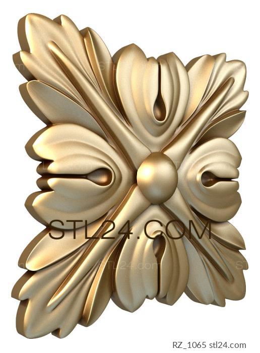 Rozette (RZ_1065) 3D models for cnc