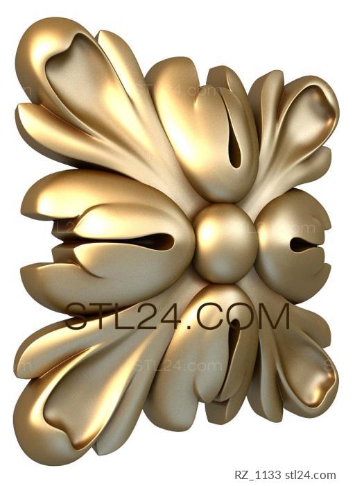 Rozette (Beloperone, RZ_1133) 3D models for cnc