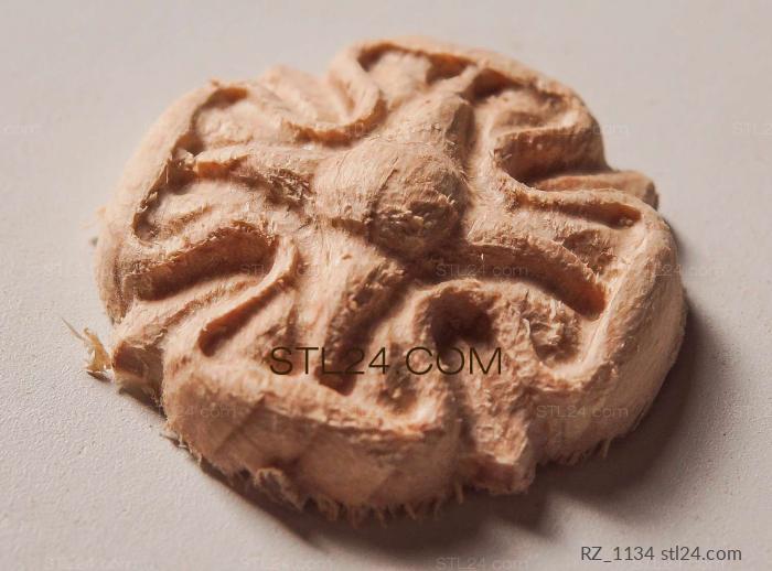 Rozette (Small medallions, RZ_1134) 3D models for cnc