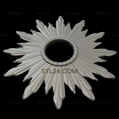Rozette (Flower of arrows, RZ_1161) 3D models for cnc