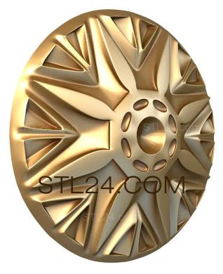 Розетки (Готический цветок, RZ_1162) 3D модель для ЧПУ станка