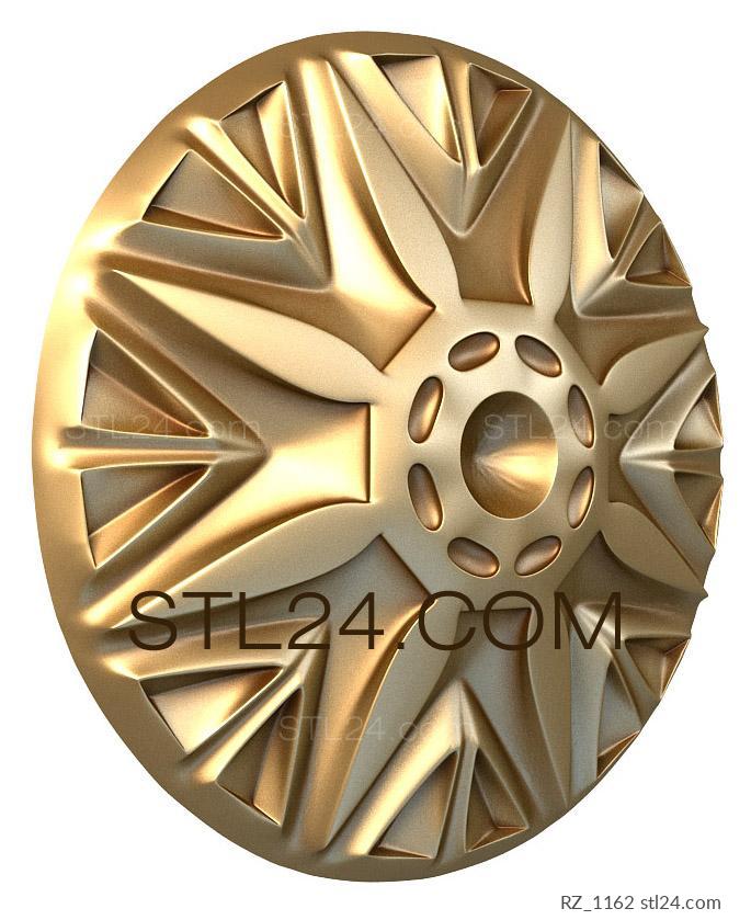 Rozette (Gothic flower, RZ_1162) 3D models for cnc