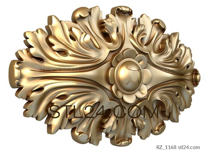 Rozette (Viola Brooch, RZ_1168) 3D models for cnc