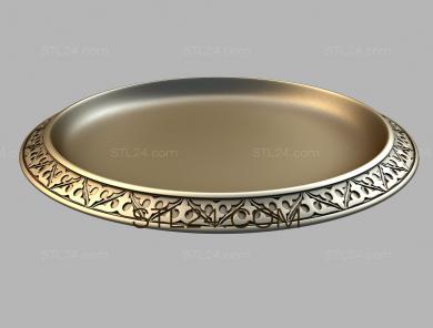 Rozette (Dish with carved edging, RZ_1180) 3D models for cnc