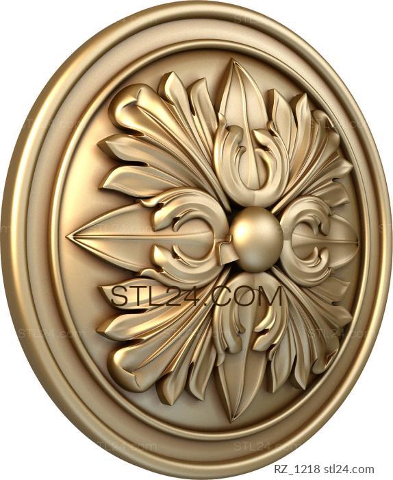 Rozette (Warriors Shield, RZ_1218) 3D models for cnc