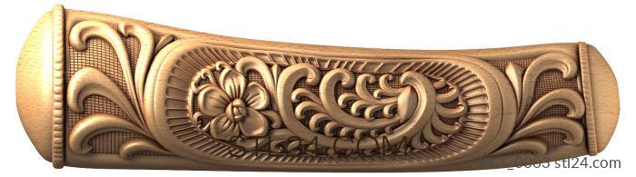Handle (3d stl knife handle model, cnc file, RKT_0003) 3D models for cnc
